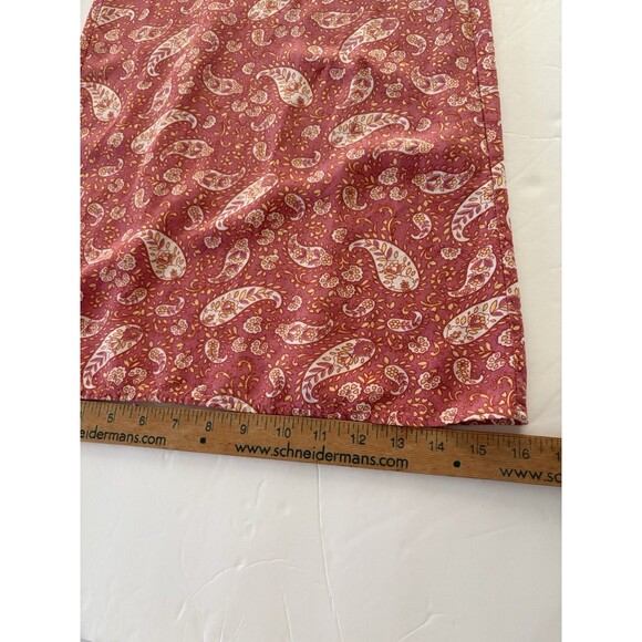 Patrons of Peace Avila Pants Size M Coral Paisley Palazzo Wide Leg Pockets - Picture 11 of 15